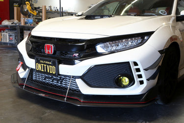 APR Performance Carbon Front Bumper Canards | Honda Civic Type R | FK8 2.0T K20C1 | 2017+