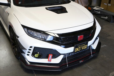 APR Performance Carbon Front Bumper Canards | Honda Civic Type R | FK8 2.0T K20C1 | 2017+