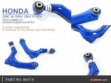 Hardrace | Rear Camber Arm Kit 2PCS/SET | Honda Civic Type R | FK8/FL5 2.0T K20C1 | 2017+