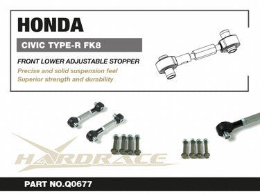 Hardrace | Front Lower Stopper Link Pair | Honda Civic Type R | FK8 2.0T K20C1 | 2017+