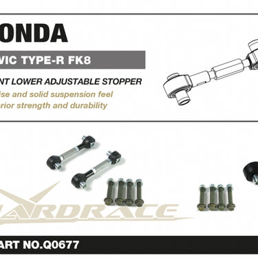 Hardrace Front Lower Adjustable Stopper | Honda Civic Type R | FK8 2.0T K20C1 | 2017+