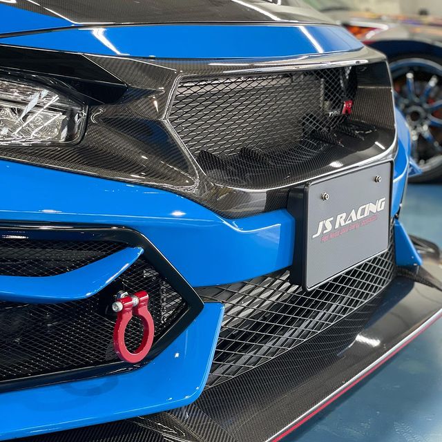 Fk8 Type R Js Racing J's Racing Front Carbon Sports Grille | Honda Civic Type R | FK8 2.0T ...
