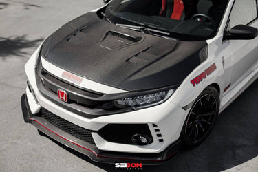 Seibon TS-Style Carbon Fibre Bonnet | Honda Civic Type R | FK8 2.0T K20C1 | 2017+