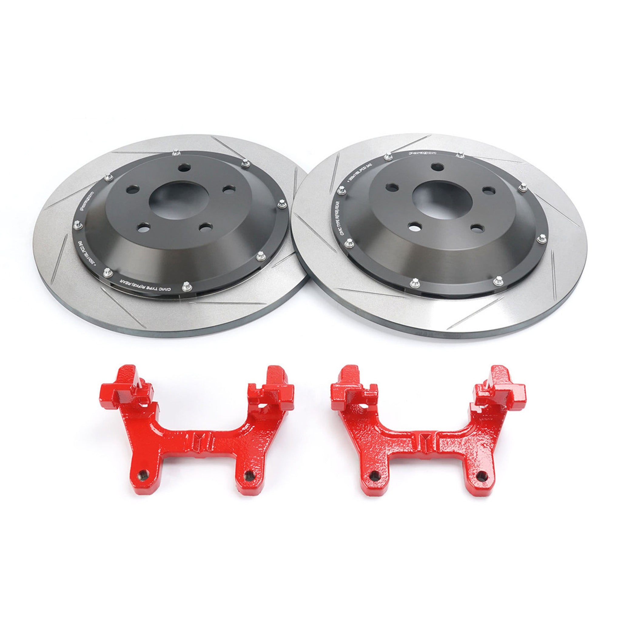 Paragon | Large 2-Piece Rear Disc Rotors Kit | Honda Civic Type R | FK ...