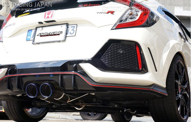 J's Racing SUS Exhaust Plus Legal Dual Semi-Titanium 70RS | Honda Civic Type R | FK8 2.0T K20C1 | 2017+