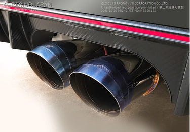 J's Racing SUS Exhaust Plus Dual Semi-Titanium 70RR Exhaust System | Honda Civic Type R | FK8 2.0T K20C1 | 2017+