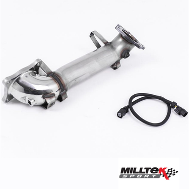 Milltek Sport Large-Bore De-Cat Downpipe With Cat Bypass  | Honda Civic Type R | FK2 2.0T K20C1 | 2015-2016