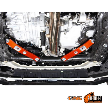 Swave & Summit Front Lower Subframe V-Support Set | Honda Civic Type R | FK2 2.0T K20C1 | 2015-2016