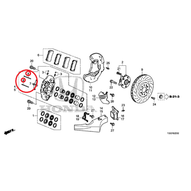 Genuine Honda Caliper Pin | Honda Civic Type R | FK2 / FK8 2.0T K20C1 | 2015+