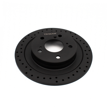 Dream Automotive Thermic Black Rear Drilled Brake Discs | Honda Civic Type R | FK2 2.0T K20C1 | 2015+