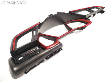 J's Racing Carbon Cluster Surround | Honda Civic Type R | FK8 2.0T K20C1 | 2017+