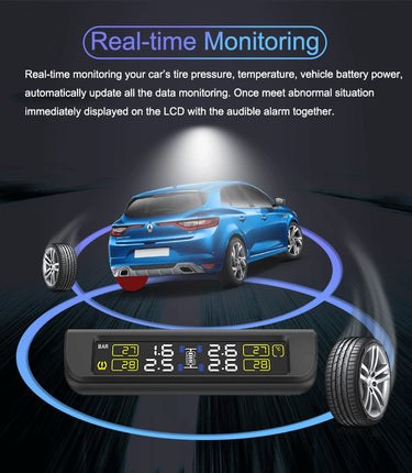 Careud 882 Wireless Solar Powered Tyre Pressure Monitoring System