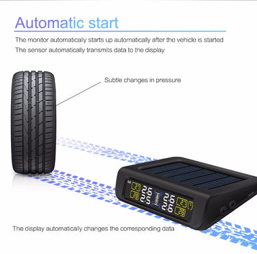 Careud 882 Wireless Solar Powered Tyre Pressure Monitoring System