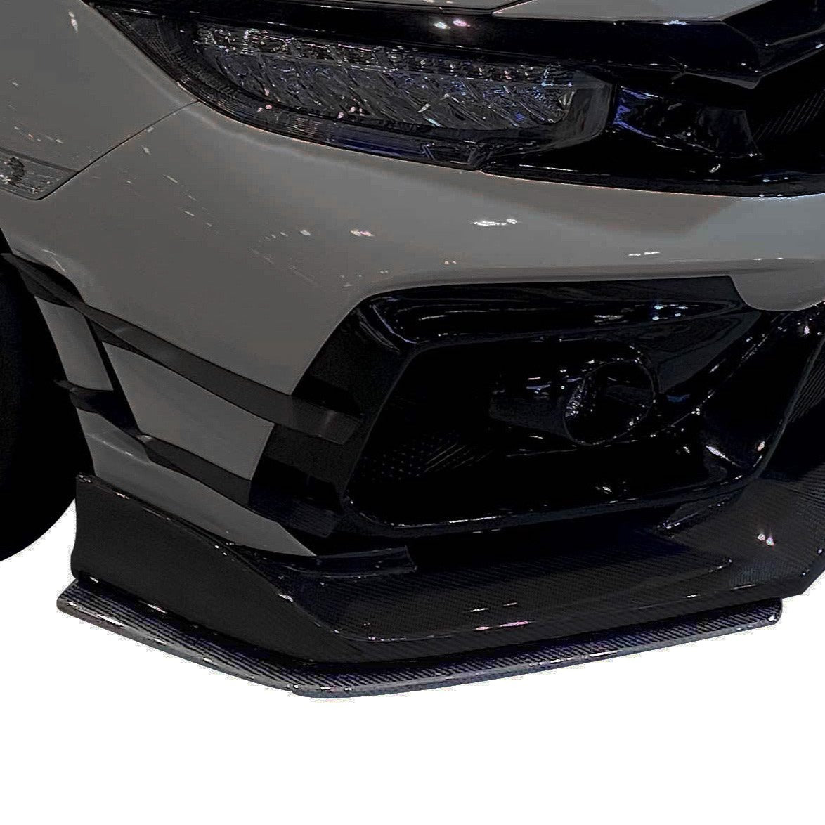 Varis Arising-II Front Bumper Lip Guards | Honda Civic Type R | FK8 2 ...