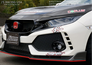 J's Racing Front Sports Grille | Honda Civic Type R | FK8 2.0T K20C1 | 2017+