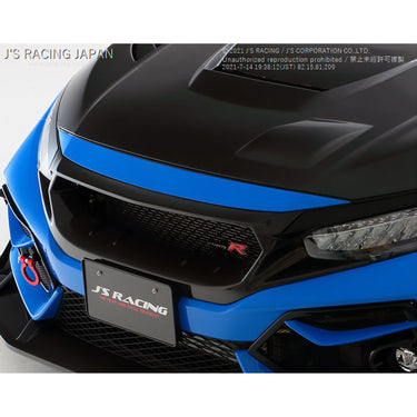 J's Racing Front Carbon Sports Grille | Honda Civic Type R | FK8 2.0T K20C1 | 2017+