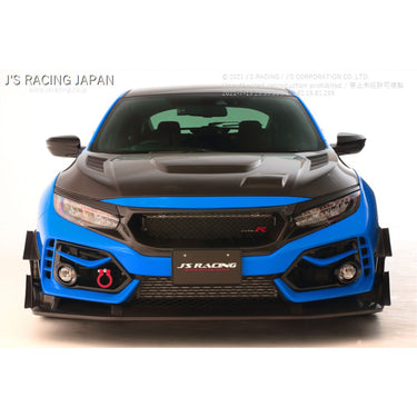 J's RACING Twin Canard for TYPE-S Spoiler | Honda Civic Type R | FK8 2.0T K20C1 | 2017+