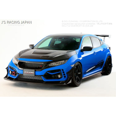 J's RACING Twin Canard for TYPE-S Spoiler | Honda Civic Type R | FK8 2.0T K20C1 | 2017+