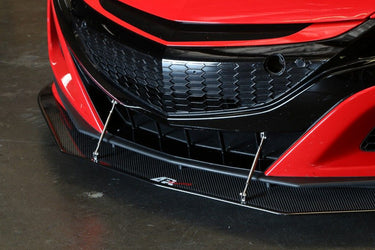 APR Carbon Fiber Front Bumper Wind Splitter | Honda NSX | NC1 3.5T V6 Hybrid | 2016+
