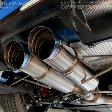 J's Racing FX-PRO Full Titanium Dual Muffler 70RR Exhaust System | Honda Civic Type R | FK8 2.0T K20C1 | 2017+