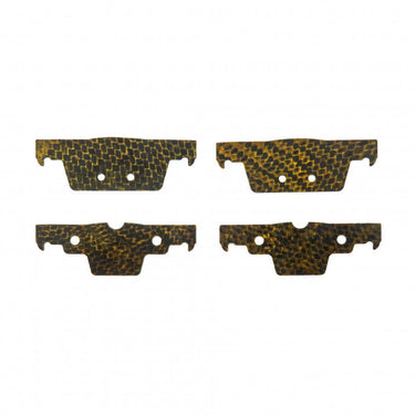 HEL Performance | Rear Carbon Fibre Brake Pad Shims | Honda Civic Type R | FK8/FL5 K20C1 2.0T | 2017-2023