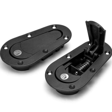 Seibon Carbon Edition Aerocatch Plus Flush Locking Latch and Pin Kit | Black