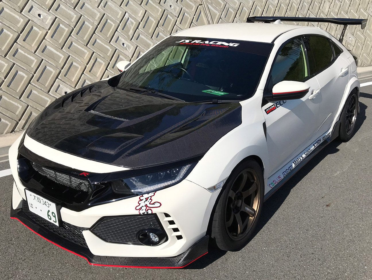 J's Racing | Aero Bonnet Type-V | Honda Civic Type R | FK8 2.0T K20C1 ...