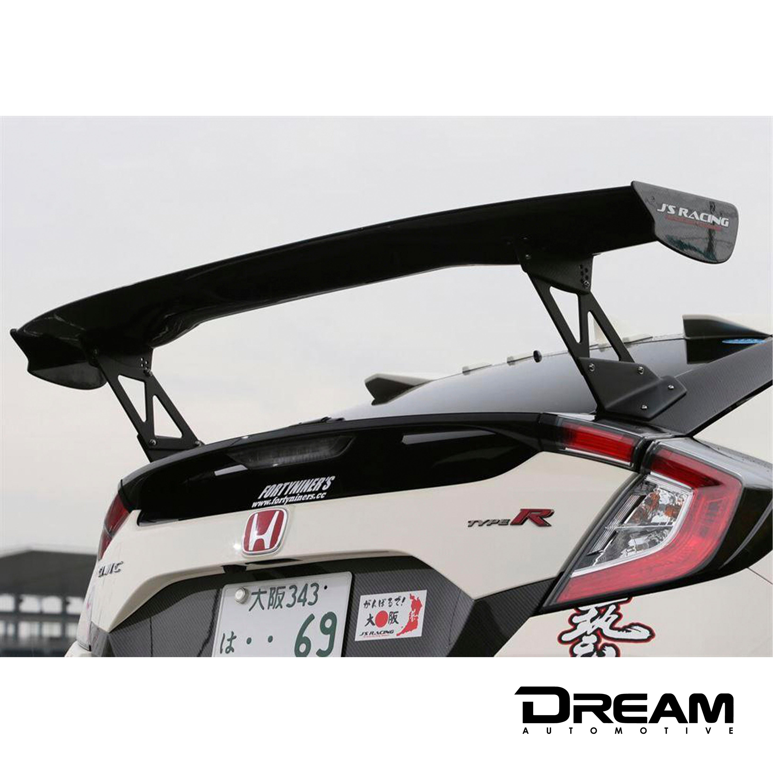 J's Racing 3D GT-Wing Type-1 Wet Carbon 1600mm | Honda Civic Type R ...